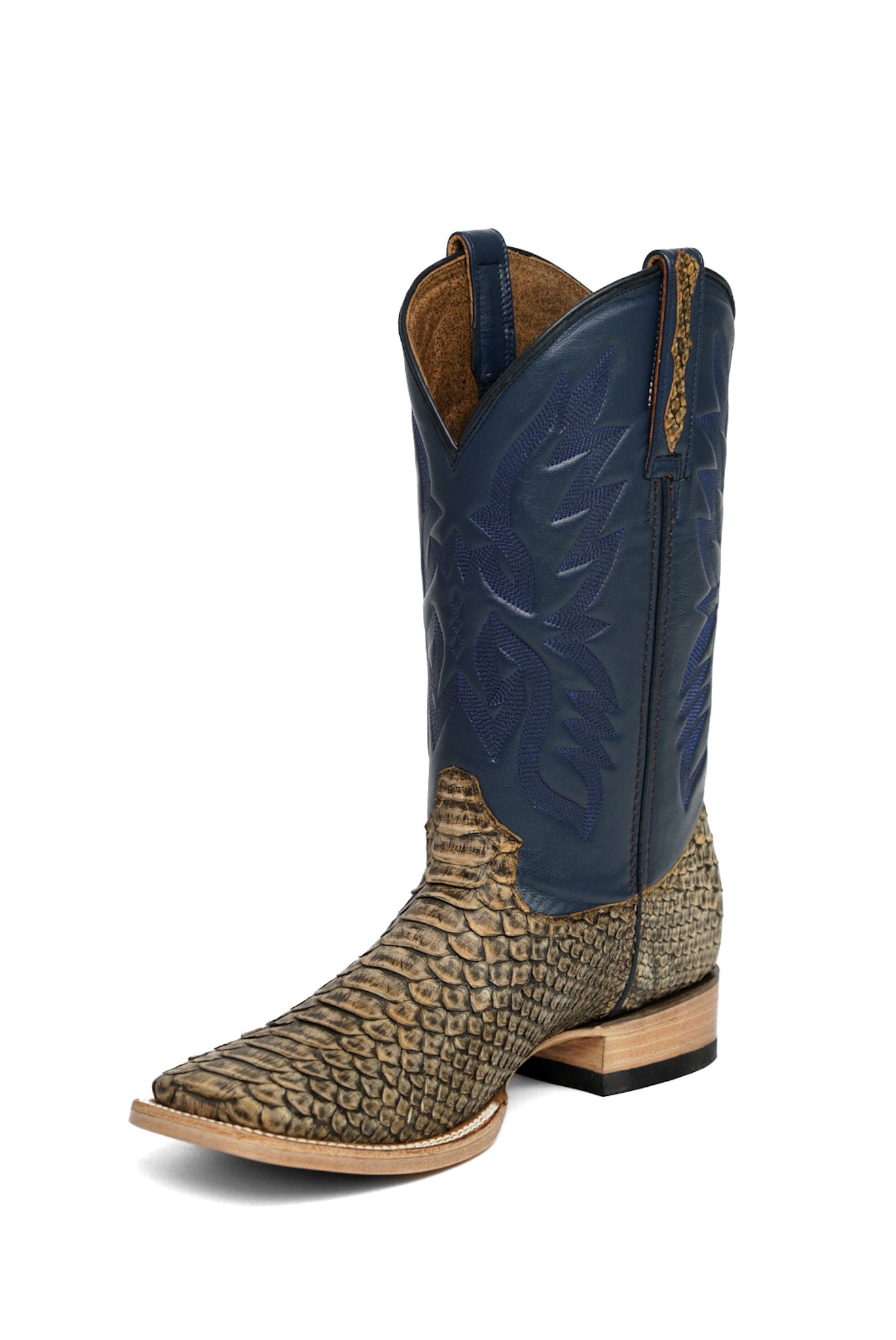 Umber Python Boots